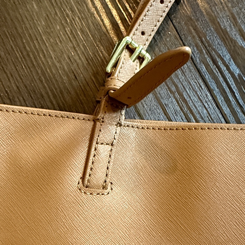 Tory Burch Camel Leather Tote - Picture 8 of 13